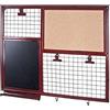 HAKU Memoboard Rosso, Sughero, Metallo - Dim. L 65 cm x A 57 cm x P 6 cm, Stile Industriale