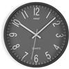 VERSA Raven Orologio da Parete Silenzioso e Decorativo, per Cucina, Soggiorno o Sala da Pranzo - Facile da Leggere, Misure (H x L x L) 30 x 4,3 x 30 cm, Polipropilene, Grigio