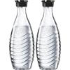 sodastream Caraffa di vetro con tappo per gasatori Penguin e Crystal, 615 ml (Confezione da 2)