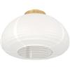 Eglo lampada da soffitto Summerhill, in stile giapponese, per soggiorno, in | legno marrone e carta bianca, certificazione FSC, attacco E27, Ø 40 cm