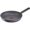 Tefal Padella 26 cm, induzione, rivestimento antiaderente, Thermo-Signal, facile da pulire, cottura sana, made in Francia, Natural On G2800502, grigio lavinia, antiaderente