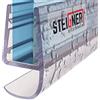 STEIGNER Guarnizione doccia UK15 60 cm (1 pz.) trasparente - Guarnizione box doccia verticale per docce angolari o pentagonali con porta 5-8 mm - Perfetta aderenza, Materiale resistente, Impermeabile
