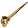 ausuky Chiave a cricchetto Podger per impalcatura esagonale da 19 mm-22 mm Chiave a bussola a cricchetto (Oro)