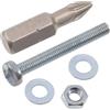 AERZETIX Kit fissaggio M3x25 mm / 50 viti metalliche / 50 dadi esagonali / 100 rondelle piatte / 1 utensile 1/4 PZ1