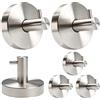 Fulushouxi 6 Pz Ganci a Ventosa Super Resistenti, Argento | Appendiabiti a Ventosa in Acciaio Inox, Ventose con Gancio senza foratura, Appendi Accappatoio Bagno, Cucina, Asciugamani