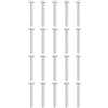QUARKZMAN 50Pcs Rivetti Testa Svasata M4 x 30mm Rivetti Testa Tonda Argento | Solidi, Alluminio, Per Barche, Per Collegamento E Riparazione Navi Aerei Macchinari