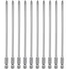 QUARKZMAN 10Pz #2 Punte Cacciavite Phillips PH2 1/4 Gambo Esagonale 6 (150mm) Lungo Acciaio S2 Magnetiche Inserti per Avvitatore per Cacciavite Elettrico Punte Trapano 0.157 (4mm) Asta