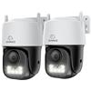 SANNCE Telecamera IP POE Esterna 5MP, Videosorveglianza con Rilevamento Uomo/Veicolo, Tracciamento Automatico, Visione Notturna Colori, Audio Bidirezionale, Registrazione 24/7 per Domestica/Aziendale