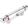 QCSTORE Valvola per Doccia Valvola Miscelatrice Acqua a Temperatura Costante Accessorio per Doccia Antiscottatura per Sicurezza Familiare Ottone (Ugello verso l'alto)