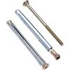 Keple 10 mm x 202 mm Tassello Metallo Telaio, Ancoranti metallici Vite Pozi con tassello di espansione in metallo per installazione di finestre e porte in metallo, plastica, legno (5 pezzi)