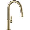 Kraus KPF-2820SFACB Oletto Rubinetto Cucina Singola Maniglia Estraibile, 17 Pollici, Bronzo Champagne Antico