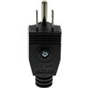 XIAONIYI Adattatore for spina elettrica maschio CA Nema 5-15P a 3 pin, adattatore for prolunga ricablabile, connettore for cavo elettrico americano(Black)
