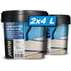 JOVIRA PINTURAS Pittura per Bordi e Rivestimenti di Piscine. 8 L Antiscivolo, speciale per rinnovare i bordi delle piscine. (2x4 Litri, Bianco). F-2-2