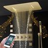 SWHC Miscelatore Doccia Incasso, Colonna Doccia Idromassaggio,64 Colori RGB