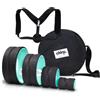 Chirp Set di 3 rulli per la schiena con imbottitura in schiuma, misura media, 25,4 cm, tessuto profondo 15,2 cm, 10,2 cm, rullo per muscoli mirati, per yoga, massaggio profondo, attrezzature per