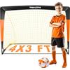 Happy Jump Rete da Calcio Pieghevole 120x90 CM - 1 Porta per Giardino | Perfetta per Allenamento Outdoor e come Regalo Sportivo per la Famiglia