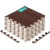 Yes4All 6LWD Stuoia ad incastro-12SQFT, 1,1 m² (12 piastrelle), legno di noce scuro