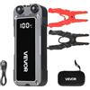 VEVOR Avviatore di Emergenza Picco da 4000A per Batteria Auto Portatile, Batteria di Avviamento per Auto 12V con Torcia a 3 Modi Cavo di Avviamento per Motori Corrente da 700A Potenza Uscita 18W