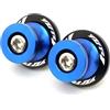 XICHENMU Bobine di Forcellone Moto in Alluminio CNC Per YZF R1 R3 R6 R7 R25 1999-2023, Supporti Per Forcellone, Viti Per Cavalletto, Accessori Moto CNC, Bulloni M6 6MM(YZFR1 Blue)