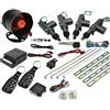 Baceyong Universal Car Central Locking Security Alarm Kit For 4 Door Cars, Remote Control Anti-Theif Keyless Entry System With 2 Key