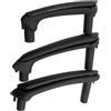 Baceyong 3 maniglie in ABS per portiera interna dell'auto, numero parte, compatibile con VW Passat B5.5 2001-2005, nero, 3B4867372, 3B0867180A