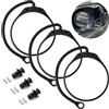 Voxlara 3 Pezzi Cavi per Tappo Serbatoio Carburante, Cinghie di Fissaggio per Tappo Serbatoio Auto, Cinghia in Gomma Elastici per Tappo Serbatoio, per VW Golf, Audi, Nero