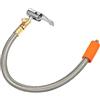 QUARKZMAN Tubo Flessibile per Gonfiatore Pneumatico 13.8 | Acciaio Inossidabile 35cm M6x1 Con Valvola Rilascio Aria Per Auto Moto Bici Max 300psi Non Per Veicoli Pesanti