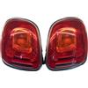 diTosi Fanale Faro Posteriore Fanalino Stop Sinistro Destro o Coppia per 500X con Cornice Cromata dal 2015 al 07/2018 NO LED (Sommità)