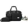 Balakaka 34 L Borsone da Viaggio con Borsa Piccola da 1,5 L, Impermeabile Grande Capacità Borsa Sportiva da Palestra con Scomparto Scarpe, Borsa da Weekend con Tasca Bagnata per Donne, Schwarz