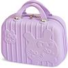 Balakaka Vanity Case con Maniglia Superiore, Beauty Case da Viaggio Materiale Rigido, Accessori Da Viaggio Custodia Per Trucchi Unisex Adulto, Chiusura Zip Malva
