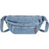 Meliyya Marsupio da donna in pelle PU alla moda marsupio marsupio per telefono trapuntato a reticolo borsa da palestra marsupio, G-denim, Azzurro, Taglia unica, Marsupio