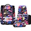 McNeill zaino della scuola Perfecto Disney Schoolbag Set 8 -pezzi Stitch Black colorato