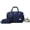 Balakaka 34 L Borsone da Viaggio con Borsa Piccola da 1,5 L, Impermeabile Grande Capacità Borsa Sportiva da Palestra con Scomparto Scarpe, Borsa da Weekend con Tasca Bagnata per Donne, Dunkelblau