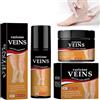 Grgowe Grgow Crema Da Massaggio Varicosa+Spray per la riparazione delle vene,Crema Vene Varicose,Crema Per La Cura Delle Vene,Crema Per Le Vene Varicose,Allevia Il Dolore e Il Gonfiore Alle Gambe