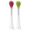 Curaprox Hydrosonic Sensitive Testine Di Ricambio,Magenta-Verde, Swiss Made | Per Una Cura Delicata E Precisa Delle Gengive, Confezione Da 2, Per Tutti I Modelli Sonici