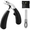 SHFYFHS Set Tagliaunghie Professionale, Tagliaunghie Unghie Piedi, Taglia Unghie Professionali,Tagliaunghie in acciaio 304 inox,Tagliaunghie per Unghie Spesse,Con lima per unghie e sacchetto PU,uomini e donne