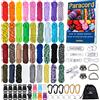 MONOBIN Paracord 550 Kit Combo With Manual - 36 Colors Multifunctional Cord and Complete Accessories for Bracelets, Lanyards