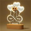 DPDP Lampada Personalizzata con Foto - Idea Regalo Coppia - Regalo San Valentino per Donna e Uomo - Regalo Personalizzato per Lui e Lei, Anniversario o Compleanno