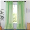 SUNLIMEI Tende per Interni 60 x 170 cm Moderne con Occhielli Voile Tenda Finestra Interno Salotto Eleganti Belle, Decorazioni per La Casa per Soggiorno Camera Cameretta, Frutta verde