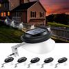 AGOTD Luce Solare LED Esterno, Luci Solari Grondaia, IP55 Impermeabili Luce Bianca da Giardino, Lampade Solare Esterno, per Patio, Vialetto, Cortile, Garage, Eave, Recinzioni 6 Pezzi
