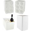 DUE ESSE S.N.C. DI SABATINI ALDO PZ 4 CONTENITORE PORTA BOTTIGLIE CANTINETTA IN POLISTIROLO PER 6 BOTTLES DA 0,50/0,75 LITRI POLYSTYRENE BOX ASPORTO SPEDIZIONE BOTTIGLIE