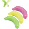 ZephyrHome 3 Pezzi Porta Banana Contenitore Senza BPA, Porta Banana Contenitore Portatile con Fori di Ventilazione,Porta Banane per Banane Fresche, Portabanane per Lunch Box Viaggio Picnic(Giallo, rosa, verde)