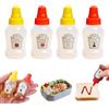 Youery 4 Pezzi Mini Bottiglie per Condimento,25ml Bottiglie da Spremere Portatili | Bottiglia Squeeze di Plastica per Ketchup, Salsa di Miele, Condimenti per insalate, Salsa di Soia e Altro Ancora.