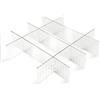 Generico Organizer Cassetti 12 Pezzi Divisori per Cassetti Regolabili Trasparenti per Cucina Bagno e Ufficio