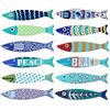 ROCKING GIFTS Iman Nera X12 Fish 13 cm, Realizzato in Ceramica, magneti Originali del Frigorifero Magnetico, Cottura, Decorazione Multicolore