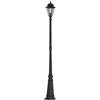 Lampenwelt Lampione da esterni 'Edana' (Antico) colore Nero, in Alluminio (1 luce, E27) di Lindby | Candelabro, lampada da esterni