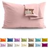 SoNiT home decor SONIT - Set 2 Federe Rosa Cuscino Letto 50x80 cm 100% Cotone con Chiusura a Busta, Morbidi e Traspiranti, Letto Matrimoniale, Fodere Guanciale Lavabili Biancheria Letto, Made in Italy