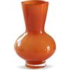 AiiBowy Vaso Vetro Cilindrico Alto 23cm - Vasoi Opaco in Vintage - per Fiori e Composizioni Floreali per Centrotavola, Cucina, Ufficio, Matrimonio (Arancia)