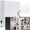 Amimy Album fotografico A4 per Instax Mini 11 12 9 8+ 8 7+ pellicola LiPlay, per stampante fotografica Polaroid SnapTouch PIC-300 Z2300 2x3, per Kpop Card (Bianco)