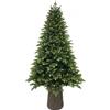 DCG GIUSEPPE DI CANΙΟ COLLECTION DCG Collection - Albero Natalizio - Artificiale con Rami Realistici - Effetto Real Touch in PE & PVC - Montaggio Facile a Ombrello - Altezze 75-120-150-180-210-240 cm (Verde Tronco Leopardi, cm 240)